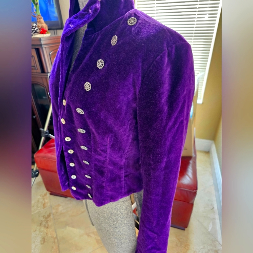 Purple Velvet Jacket